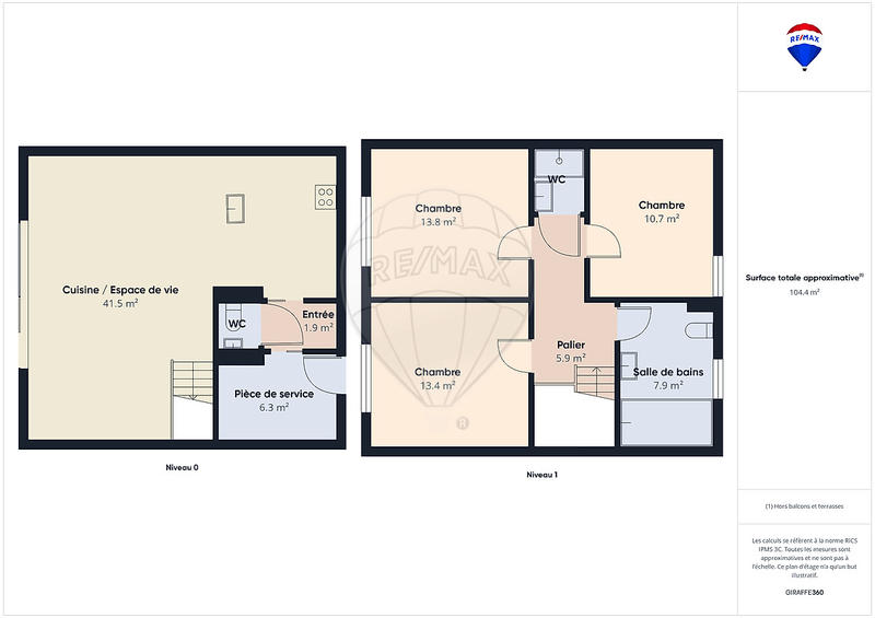 Maison - 105 m² - 5 pièces