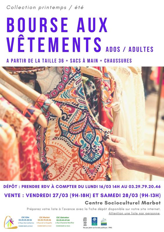 Bourse aux vêtements ados-adultes