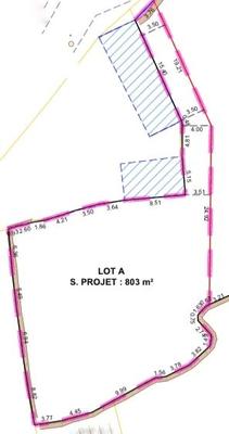Terrain - 803 m²