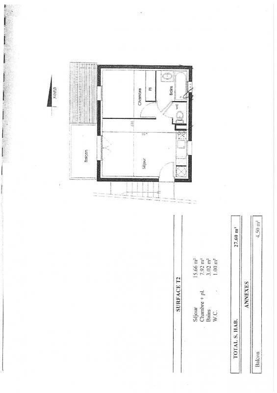 Appartement - 27 m² - 2 pièces