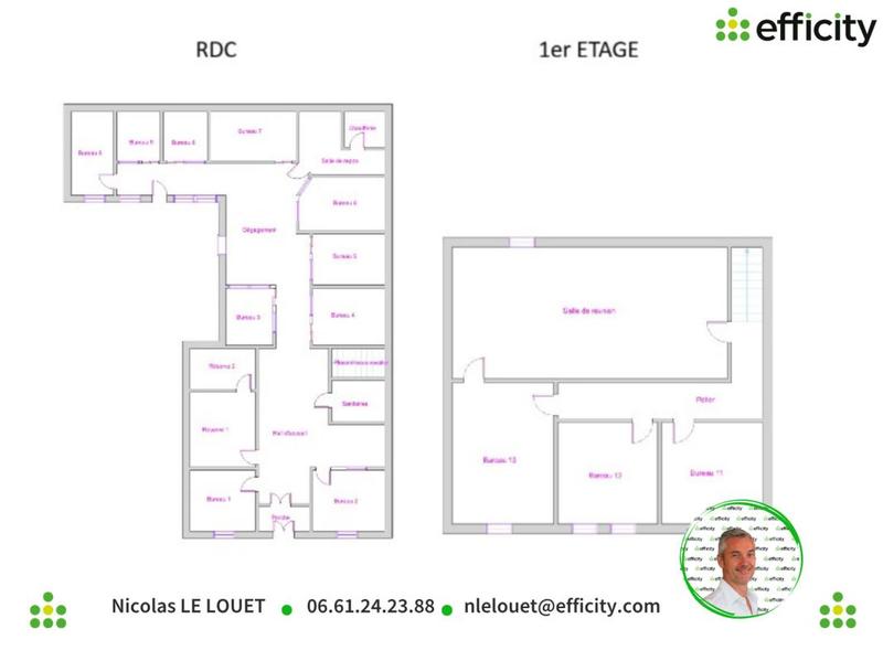 Bureau - 276 m² - 18 pièces