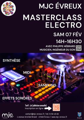 Masterclass Electro – Mjc d’Évreux