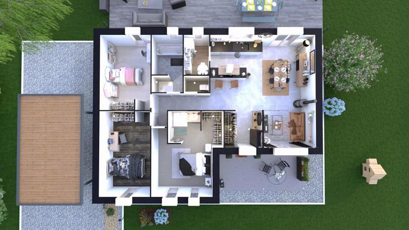 Maison - 89 m² - 5 pièces