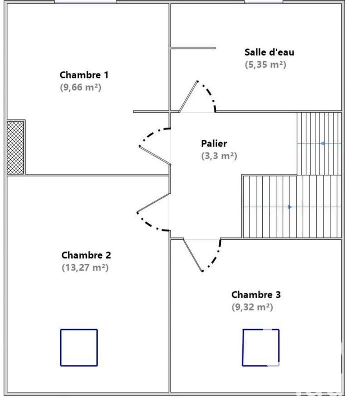 Duplex - 90 m² - 4 pièces