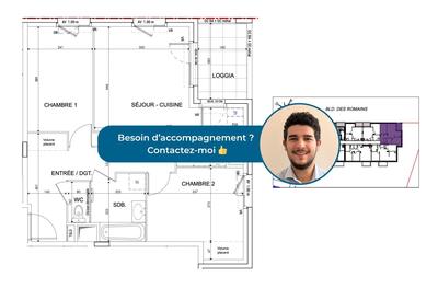 Appartement - 56 m² - 3 pièces