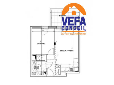 Appartement - 40 m² - 2 pièces