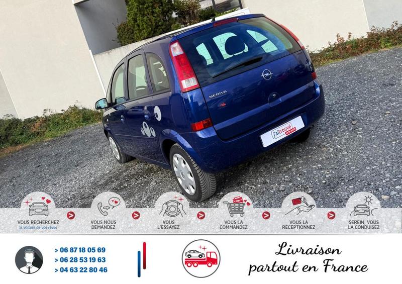 Opel Meriva 1.4 I 16v 90cv Twinport * 153000km*Moteur à Chaine*Ct Révision Ok*Pneus m+s*Véhicule Sous Garantie*100 Points de Contrôles*CarteGrise Moitié prix (Véhicule plus 10 ans)*Climatisation*Fixation Isofix*Autoradio Bluetooth Prise aux Usb