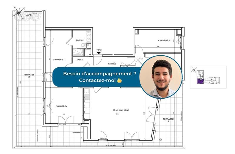 Appartement - 123 m² - 5 pièces