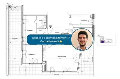 Appartement - 123 m² - 5 pièces