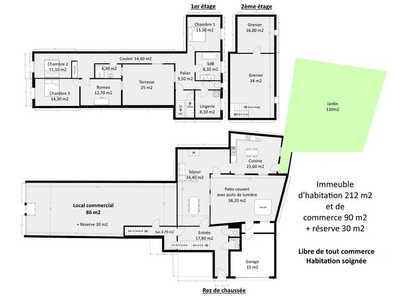 Maison - 212 m² - 6 pièces