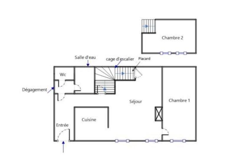 Appartement - 42 m² - 2 pièces