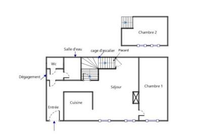 Appartement - 42 m² - 2 pièces