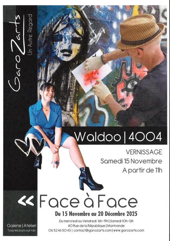 Exposition de Waldoo et 4004 &quot;Face à Face&quot; à GaroZarts