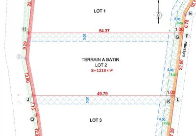 Terrain - 1 218 m²