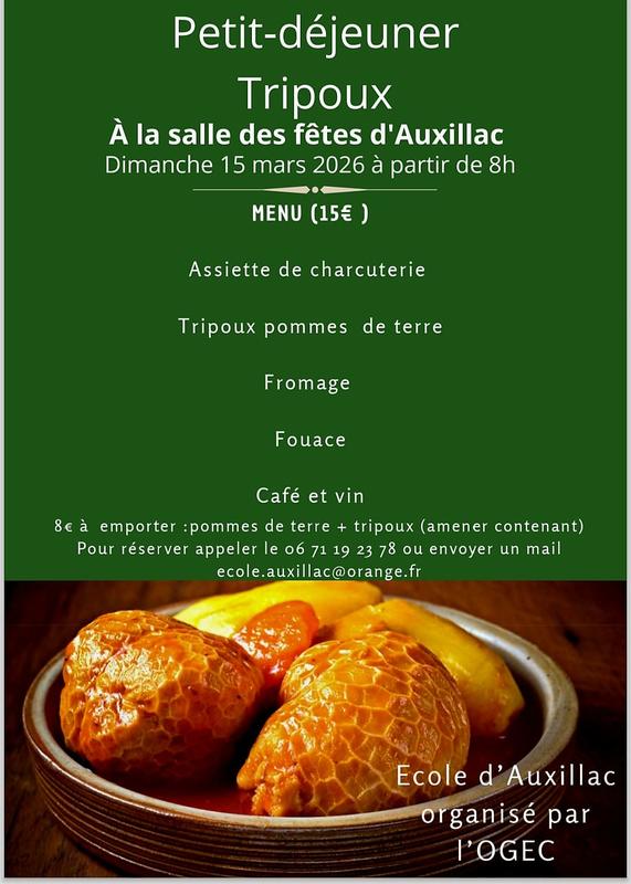 Déjeuner aux Tripoux