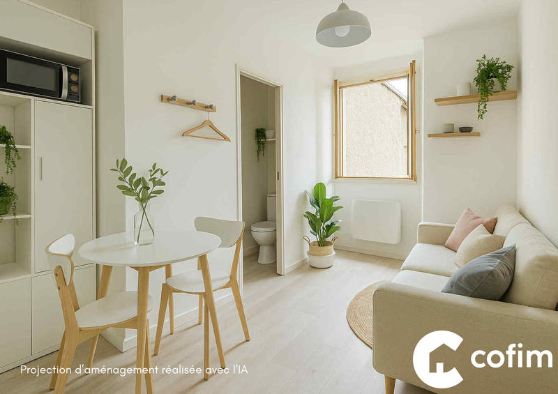 Appartement - 11 m² - 1 pièce