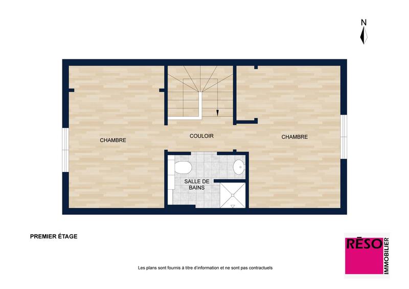 Duplex - 64 m² - 3 pièces
