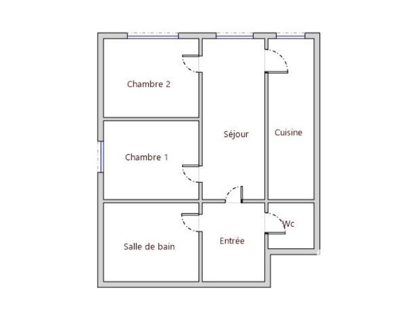 Appartement - 60 m² - 3 pièces