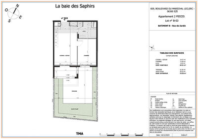 Appartement - 44 m² - 2 pièces
