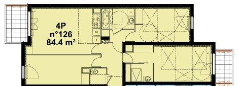 Appartement - 84 m² - 4 pièces