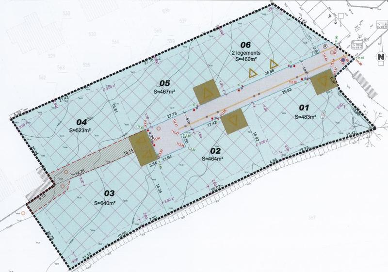 Terrain constructible - 463 m²