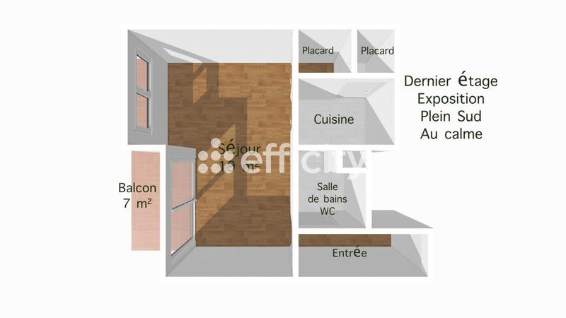 Appartement - 31 m² - 1 pièce