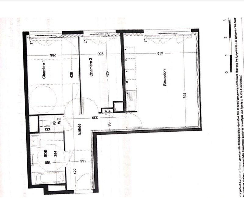 Appartement - 58 m² - 3 pièces