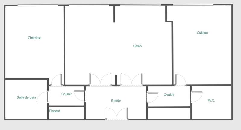 Appartement - 76 m² - 3 pièces