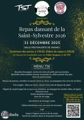 Repas dansant de la Saint-Sylvestre 2026