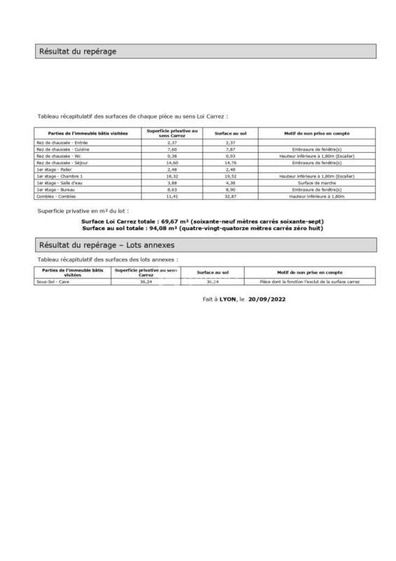 Duplex - 69 m² - 3 pièces