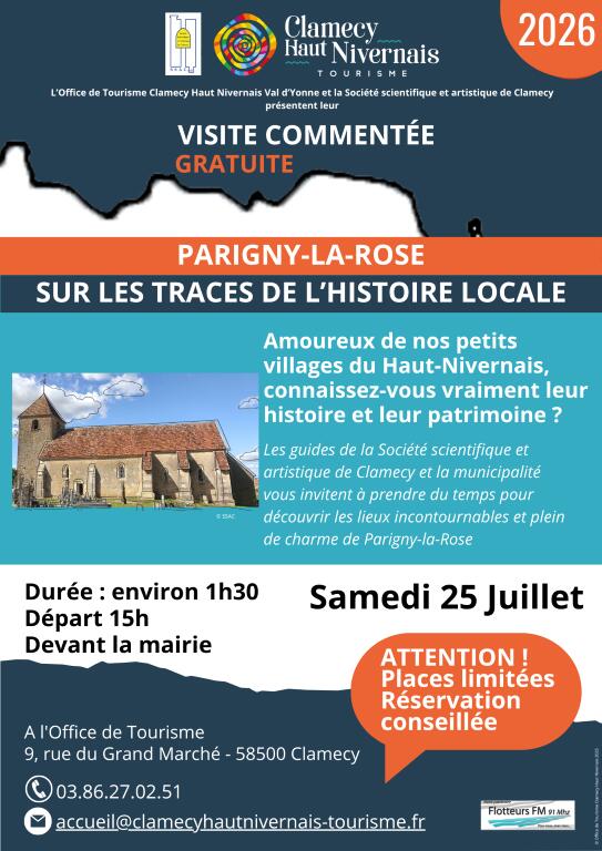 Visite commentée - Parigny-La-Rose - Sur les traces de l'histoire locale