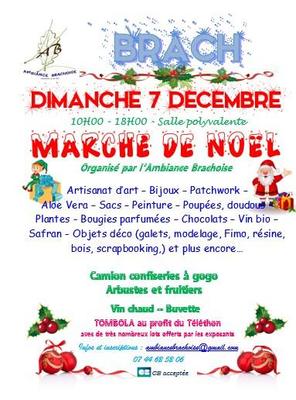 Marché de noël de l'ambiance brachoise
