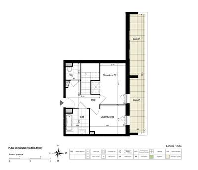 Appartement - 92 m² - 4 pièces