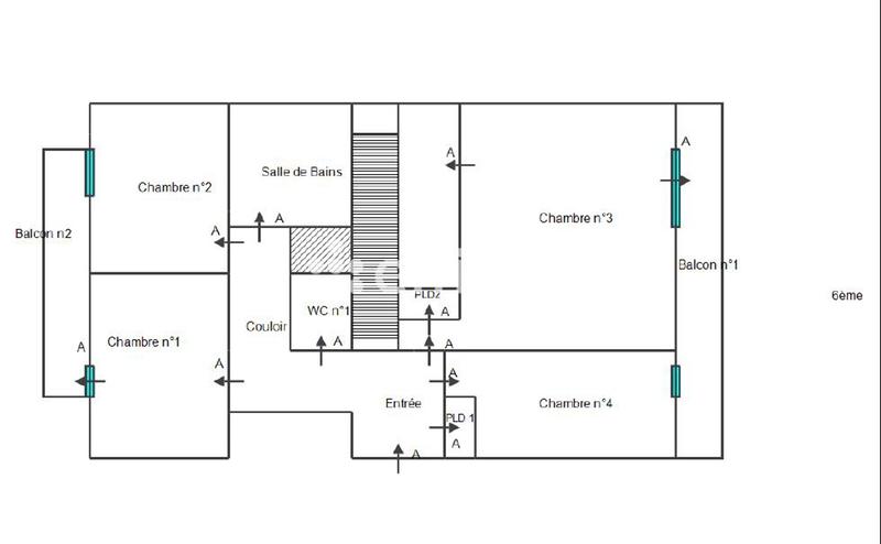Appartement - 116 m² - 6 pièces