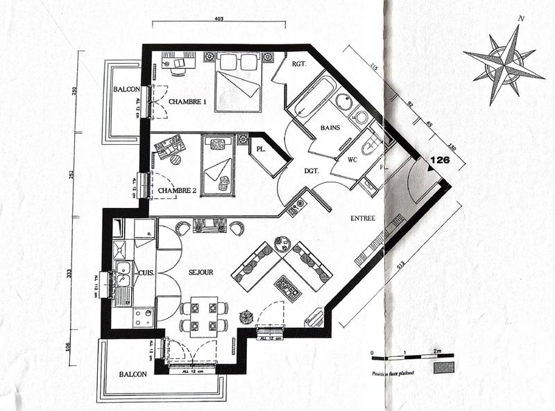 Appartement - 61 m² - 3 pièces