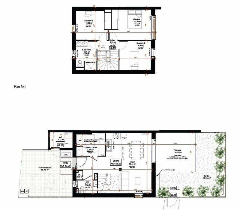 Maison - 85 m² - 4 pièces