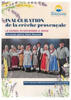 Inauguration de la crèche provençale au musée Albert Reynaud