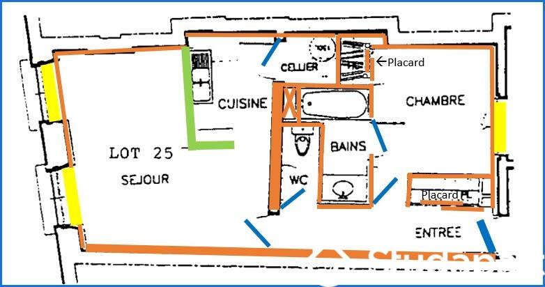 Appartement - 44 m² - 2 pièces