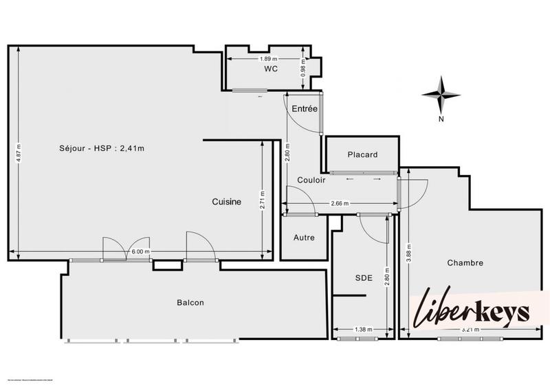 Appartement - 47 m² - 2 pièces