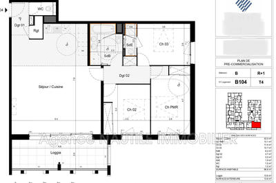 Appartement - 97 m² - 4 pièces