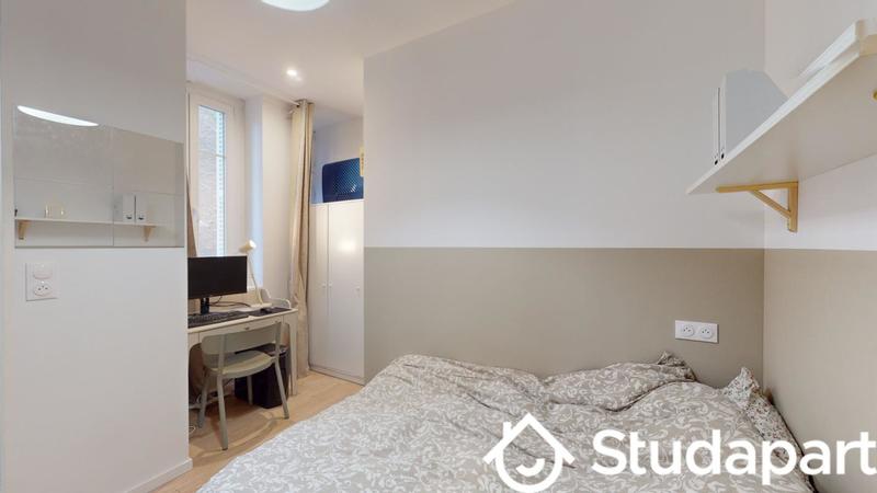 Chambre - 12 m² - 1 pièce