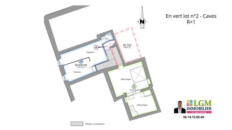 Appartement - 137 m² - 3 pièces