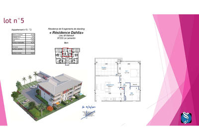 Appartement - 45 m² - 2 pièces