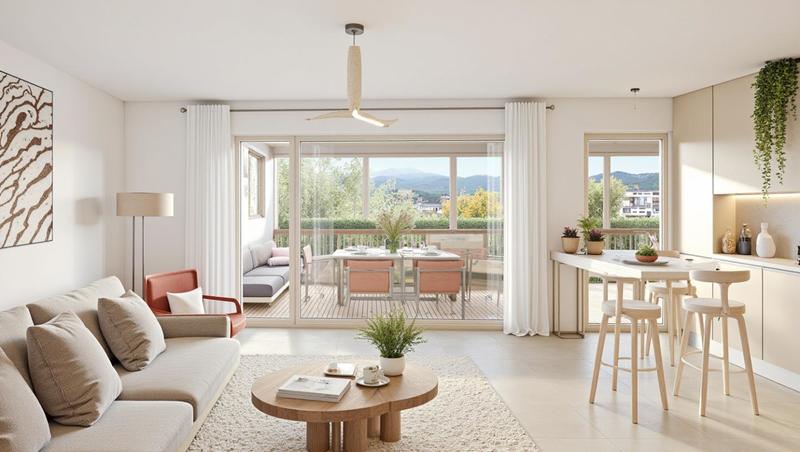 Appartement - 63 à 64 m² - 3 pièces