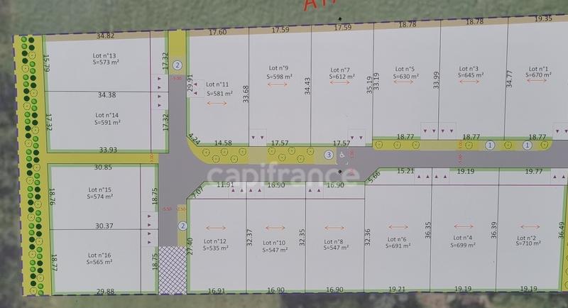 Terrain constructible - 535 m²
