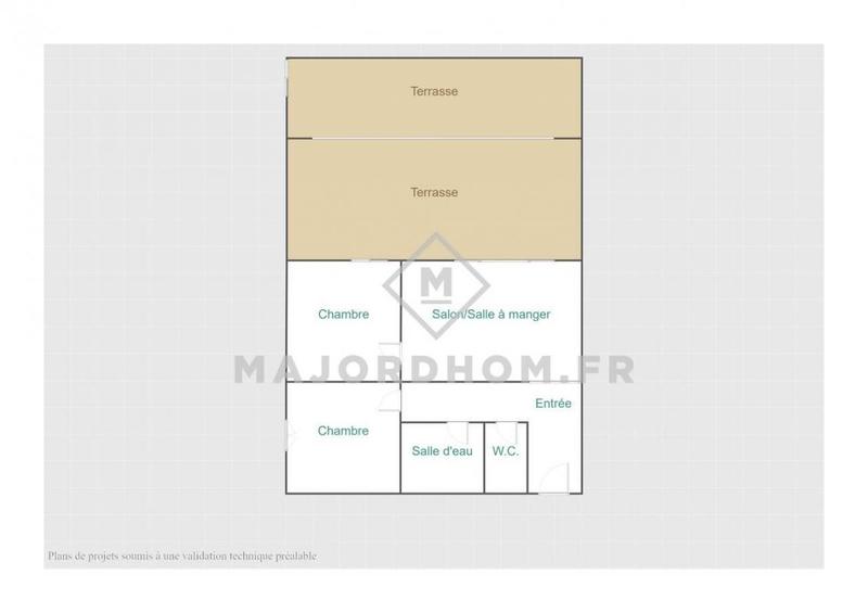 Appartement - 65 m² - 3 pièces