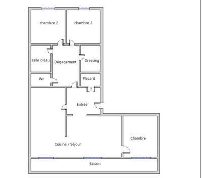 Appartement - 97 m² - 4 pièces
