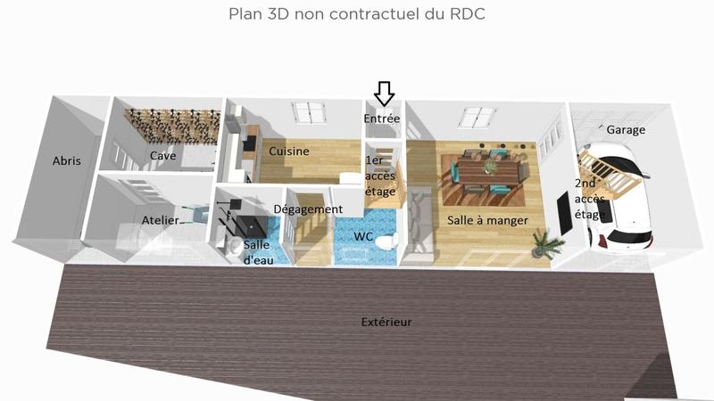 Maison - 93 m² - 4 pièces