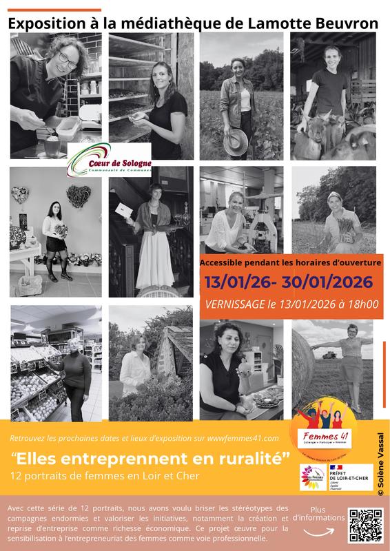 Exposition "Elles entreprennent en ruralité"
