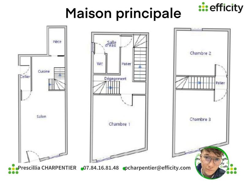 Maison - 82 m² - 5 pièces